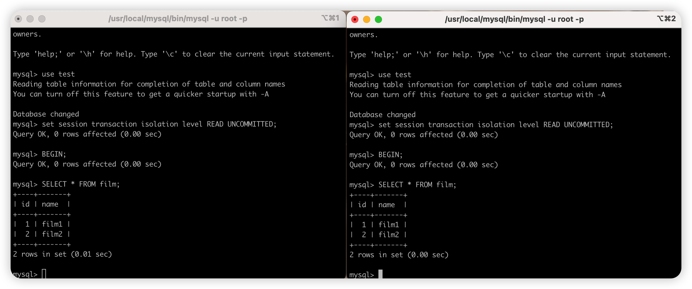 Mysql 